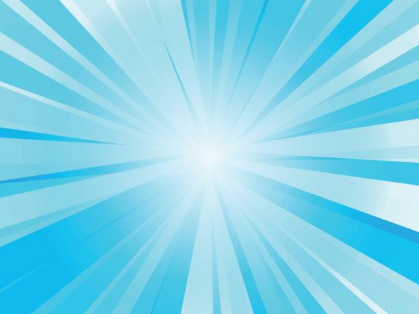 abstract blue rays background vector art illustration