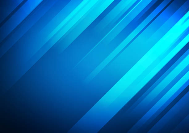 абстрактный синий векторный фон с полосами - blue background stock illustrations