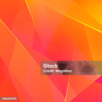 istock Abstract Bright Orange Yellow Triangle Background 1366260210
