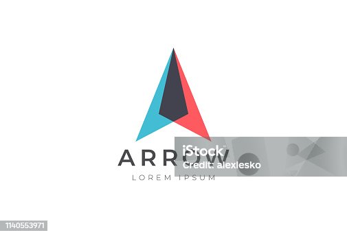 istock Abstract business arrow up logo icon. Vector design template. 1140553971