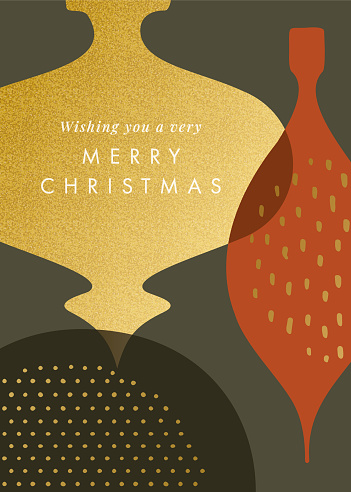 Abstract Christmas Greeting Card.