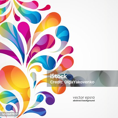 istock Abstract colorful arc-drop background. Vector. 452681927