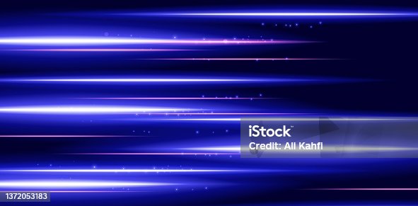 istock Abstract Colorful Light Speed Background 1372053183
