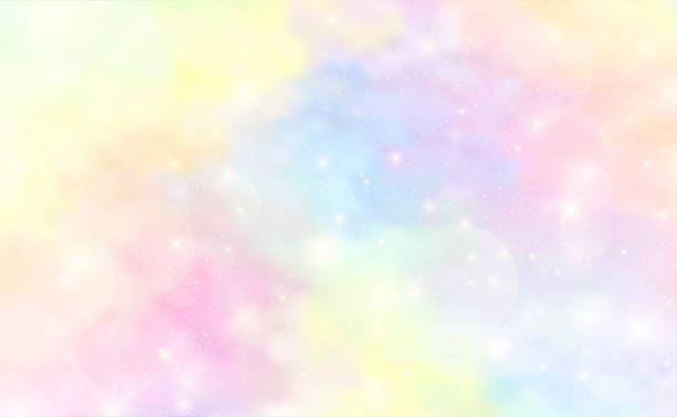 Abstract Colorful Watercolor background and pastel color.The unicorn in pastel sky with rainbow. Cute bright candy background. EPS 10 Abstract Colorful Watercolor background and pastel color.The unicorn in pastel sky with rainbow. Cute bright candy background. EPS 10 femininity stock illustrations