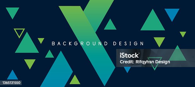 istock Abstract colourful gradient geometric triangle shape background. Modern futuristic background. Can be use for landing page, book covers, brochures, flyers, magazines, any brandings, banners, headers, presentations, and wallpaper backgrounds 1365131550