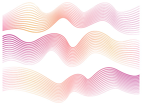 Abstract curved lines