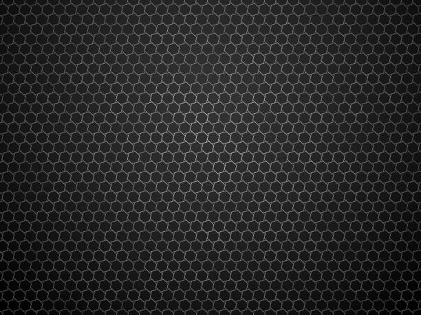 abstract dark geometric hexagon pattern vector art illustration