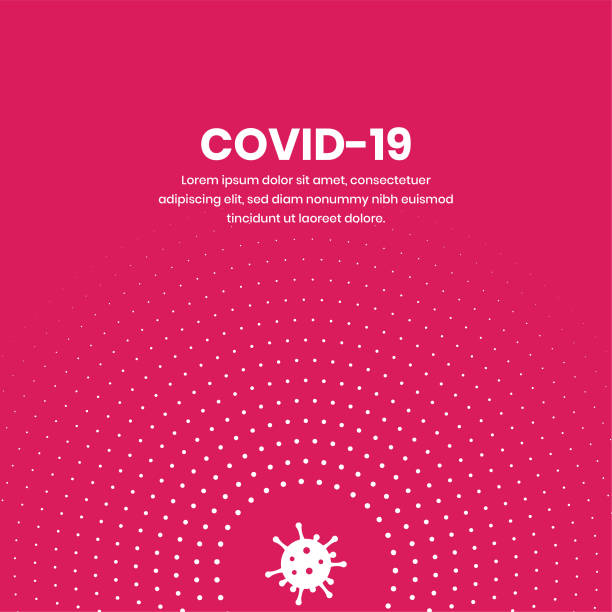 Abstract dots geometric bacground covid spread flat vector Covid-19 Corona virus spreads the world. Abstract geometric bacground. pandemic illness stock illustrations