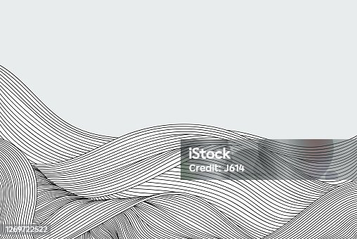 istock Abstract flow doodle background 1269722522