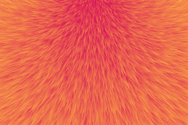 Abstract fur texture  background - Vector Abstract orange line texture background hairy stock illustrations