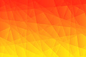 Modern and trendy abstract geometric background. Beautiful polygonal mosaic with a color gradient. This illustration can be used for your design, with space for your text (colors used: Yellow, Orange, Red). Vector Illustration (EPS10, well layered and grouped), wide format (3:2). Easy to edit, manipulate, resize or colorize.