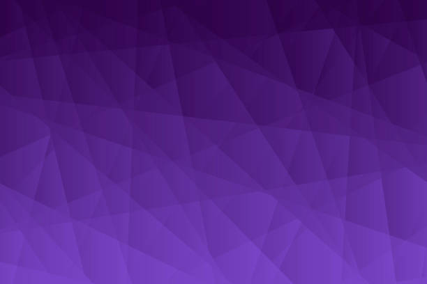 Abstract geometric background - Polygonal mosaic with Purple gradient Modern and trendy abstract geometric background. Beautiful polygonal mosaic with a color gradient. This illustration can be used for your design, with space for your text (colors used: Purple, Blue, Black). Vector Illustration (EPS10, well layered and grouped), wide format (3:2). Easy to edit, manipulate, resize or colorize. purple background stock illustrations