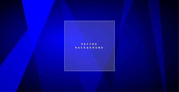 Abstract Geometric Blue vector background