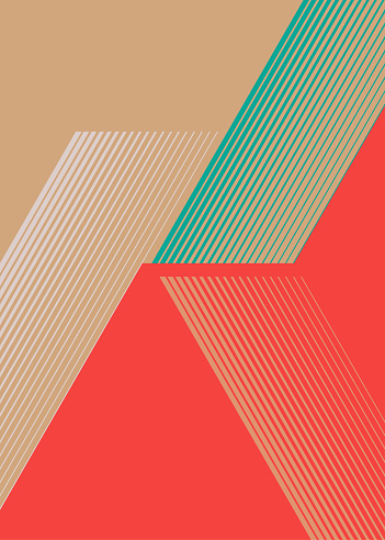 abstract geometric bold and unexpected colors stripe pattern background