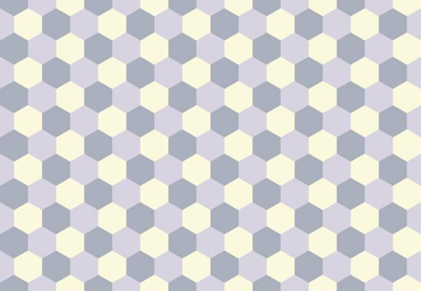 Abstract geometric seamless mosaic pattern with white and gray hexagons. Vector background Abstract geometric seamless mosaic pattern with white and gray hexagons. Vector background illustration. Can be used for wallpaper, wrapping, banner, web page design, presentation template tessellation stock illustrations