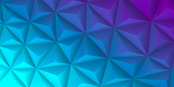 Abstract geometric texture - Low Poly Background - Polygonal mosaic - Blue gradient