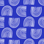 istock Abstract geometry creative seamless pattern blue texture 1402283711