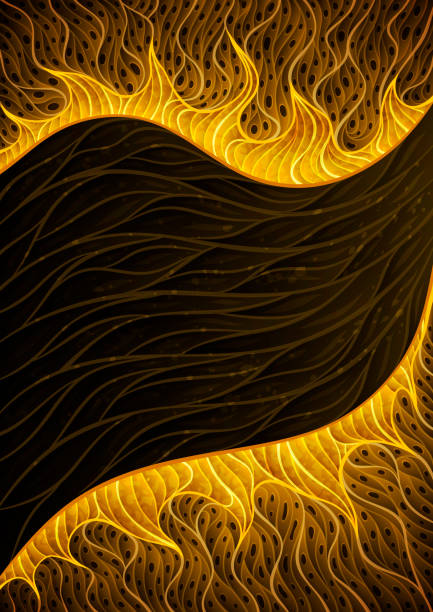Abstract golden stream background illustration vector art illustration