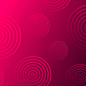 Modern and trendy abstract background with gradient color cirlces, looking like targets. This illustration can be used for your design, with space for your text (colors used: Red, Pink, Purple, Black). Vector Illustration (EPS10, well layered and grouped), format (1:1). Easy to edit, manipulate, resize or colorize.