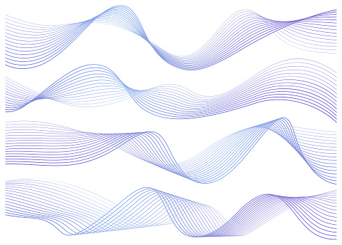 Abstract graphic waves