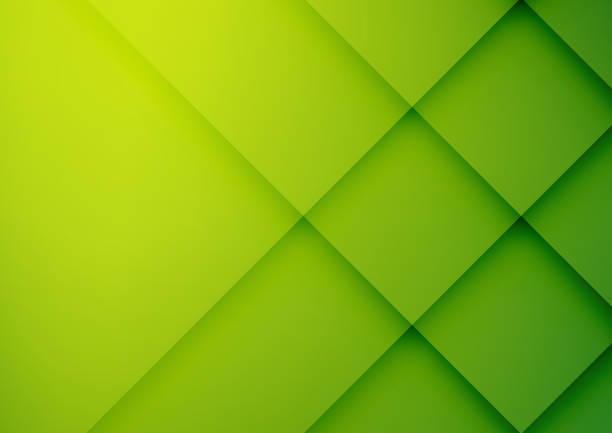abstrakcyjne zielone geometryczne tło wektorowe, może być używane do projektowania okładek, plakatów, reklam - green stock illustrations