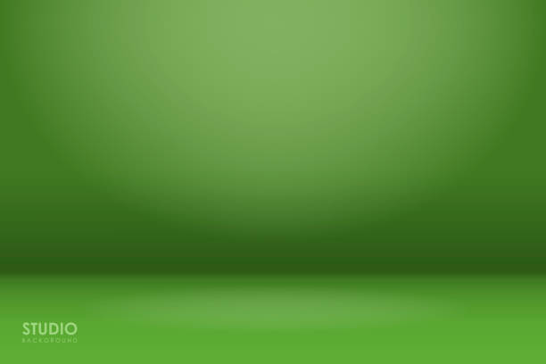 абстрактный зеленый градиент. используется в качестве фона для отображения продукта - студийная фотография stock illustrations