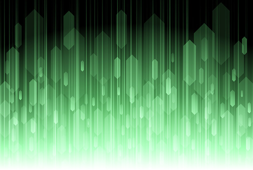 Abstract green speed lines background