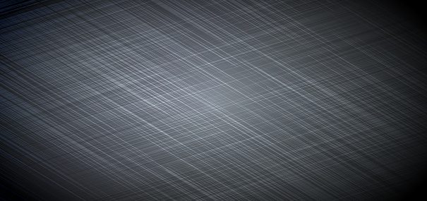 Abstract grey background with white grid lines texture.