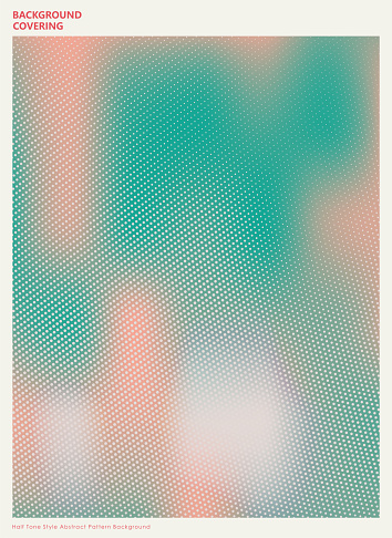 abstract halftone with gradient colors pattern for covering template design