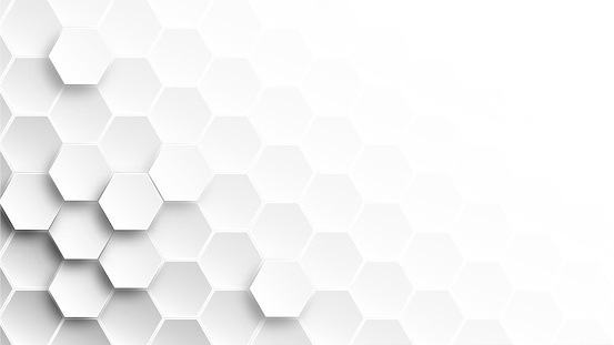 Abstract Hexagon Wallpaper White Background 3d Vector Illustration ...