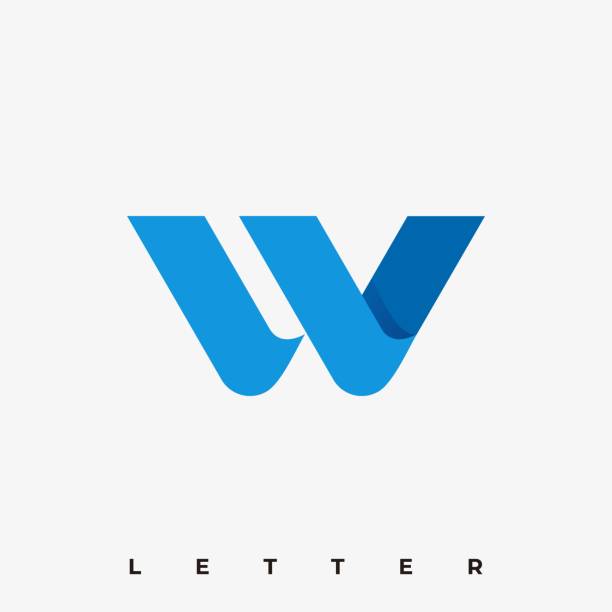 Abstract Letter Illustration Vector Template Abstract Letter Illustration Vector Template. Suitable for Creative Industry, Multimedia, entertainment, Educations, Shop, and any related business. letter w stock illustrations