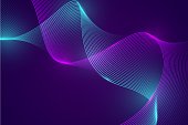 Abstract Lines Technology Futuristic Background