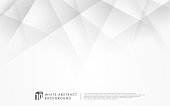 istock Abstract luxury geometric white and grey background with copy space. Modern futuristic concept. Vector illustration 1288109410