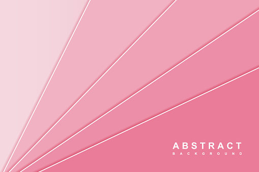Abstract minimalist pink background with diagonal shape overlap layered