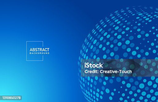 istock Abstract modern blue colored minimal background 1310850278