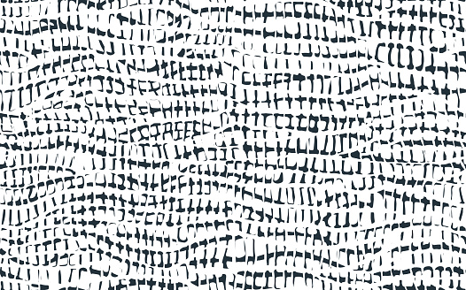 Abstract modern crocodile leather seamless pattern. Animals trendy background. Black and white decorative vector illustration for print, fabric, textile. Modern ornament of stylized alligator skin