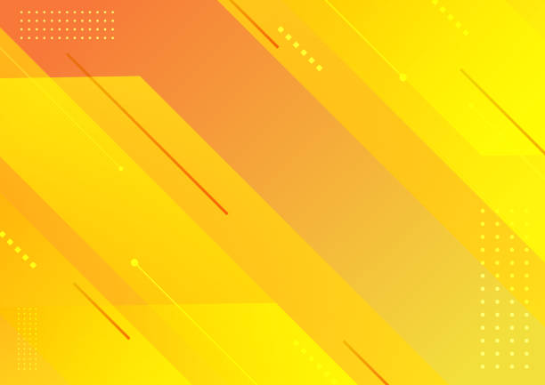 Abstract modern stripes geometric diagonal yellow background. vector art illustration