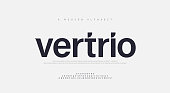 istock Abstract modern urban alphabet fonts. Typography sport, technology, fashion, digital, future creative logo font. vector illustration 1266378140