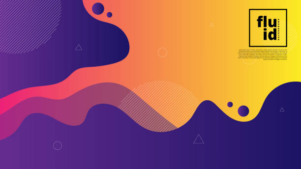 Abstract modern vector background. Composition with fluid and geometric shape. Paper Cut design style is elegant style and still trending till today, its eye catching and interesting style. colored background stock illustrations