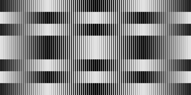 Abstract Monochrome Vector Graphics With Digital Transition Effect Inspired by Brutalist Style vector art illustration