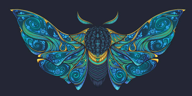 abstract-mystical-moth-in-psychedelic-design-vector-id1165517084