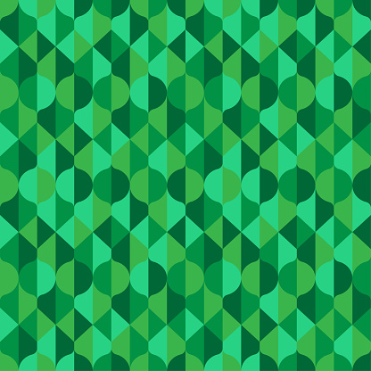 Abstract nature inspired pattern in green shades.