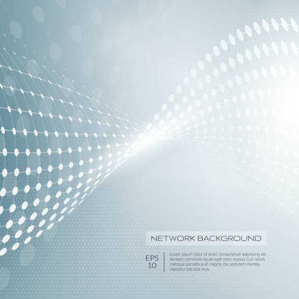 Abstract Network Background Abstract vector illustration of network. File organized  with layers. Global color used. grayscale stock illustrations
