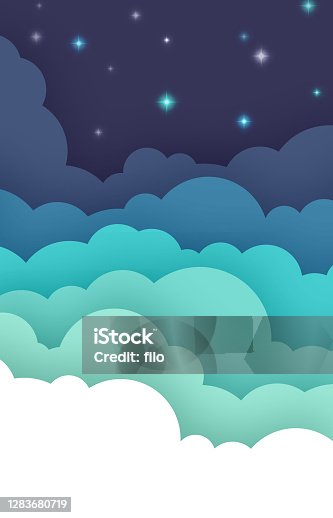 istock Abstract Night Cloud Background 1283680719