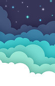 istock Abstract Night Cloud Background 1283680719
