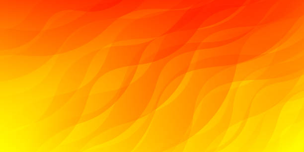 Abstract orange fire background vector art illustration