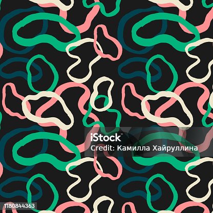 istock Abstract pattern with brush strokes. Perfect design for posters, cards, textile, web pages. 1180844363