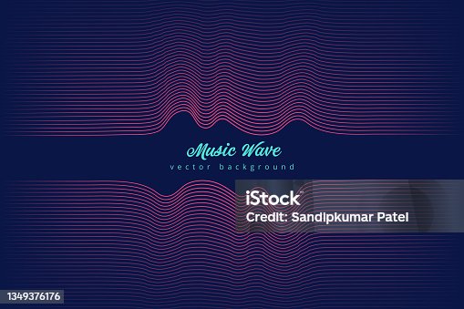 istock Abstract pink Rhythmic Sound Wave background 1349376176