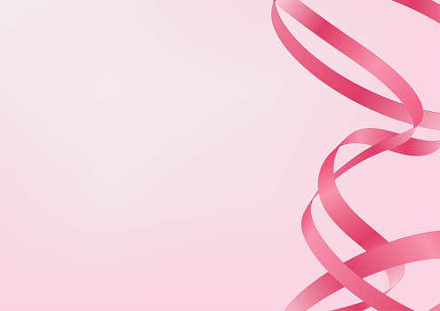 Abstract pink ribbon decoration background