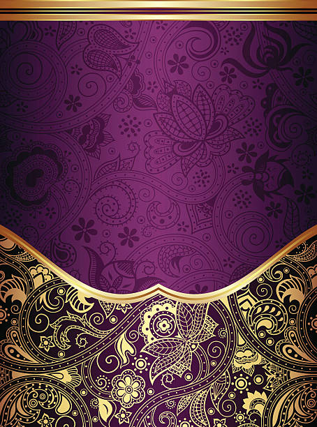 Purple And Gold Luxury Background Stock Images - Image 